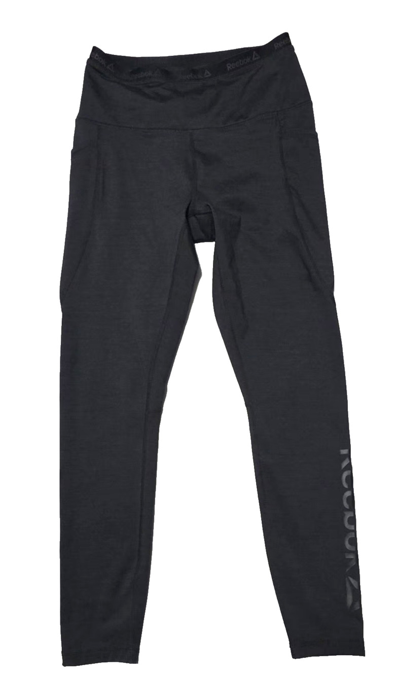 Reebok Women's High-Rise Leggings Black Size Small Workout Pants